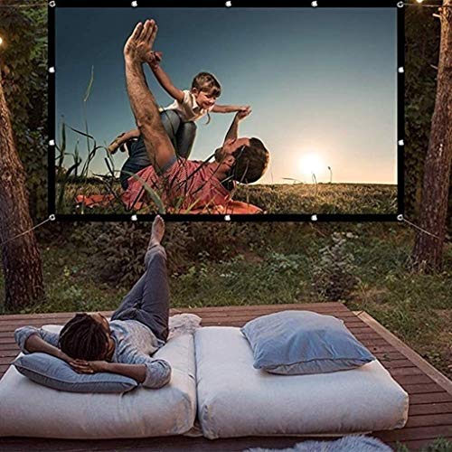 Funda plegable para proyector 16:9 de 60 pulgadas blanca para proyección al aire libre y en casa miniatura 6
