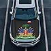Bulopur Haiti Flag Automotive Hood Cover UV Protection Dustproof Car Front Hood Decoration Elastic Fabric Cover for SUV Truck Sedans