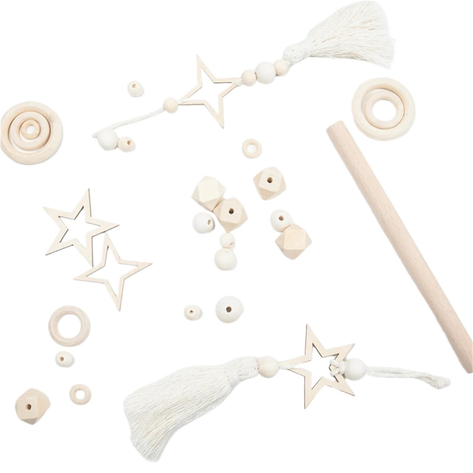 DIY-Makramee-Strickset Makramee-Zubehör-Set, Holz-Webstuhl-Set, Handgewebt, DIY-Webset, Haushalts-Wandteppich, Schal Für Die Heimdekoration