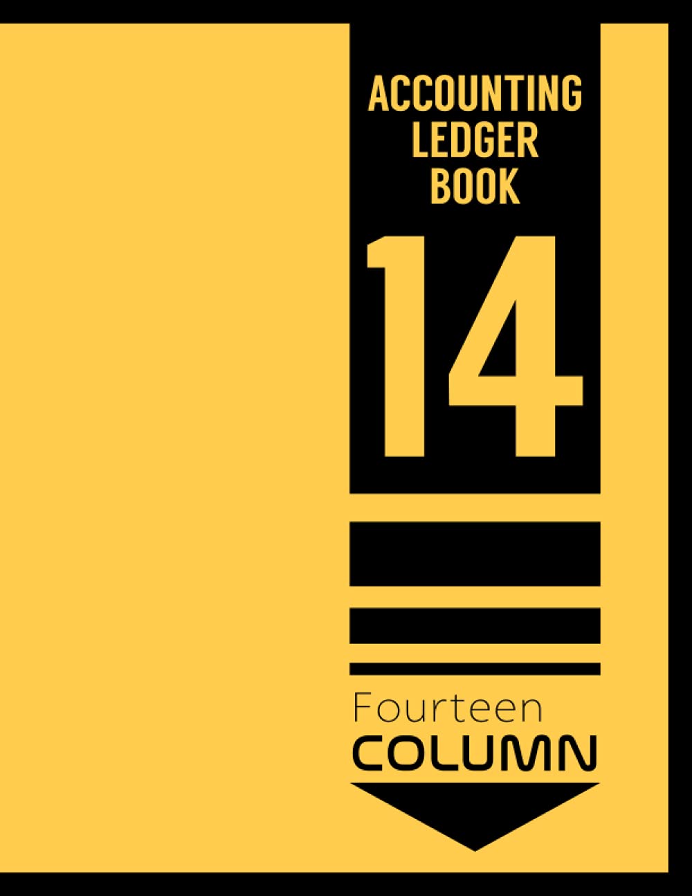Accounting Ledger Book 14 Column: Bookkeeping Record Book, Blank Fourteen Columns Register to Record Income, Expenses, Finances