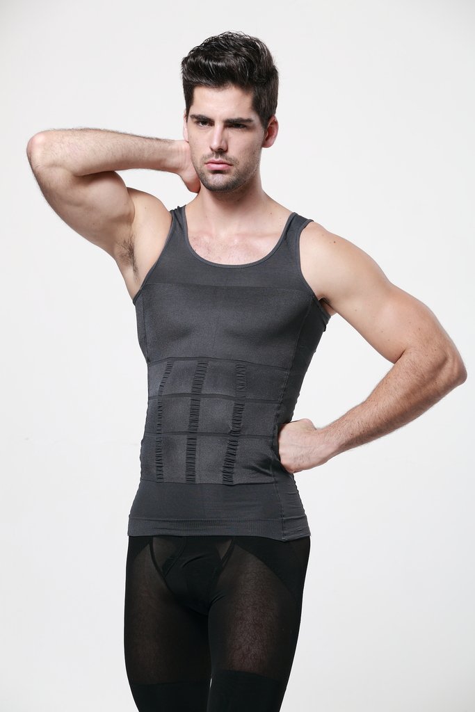 GKVK Body Shaper For Men Slimming Shirt Vest Weight Loss Fat Blocker