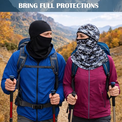 Image of Balaclava Full Face Masks Summer Balaclava Long Face and Neck Cover Breathable Sun Protection for Men Women