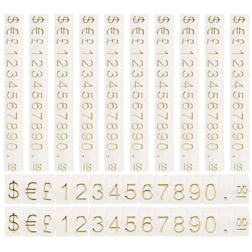 Etiquetas de precio en cubo PRETYZOOM de plástico desmontable y muy resistente a deformación