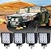Produktbild Hogralan LED Arbeitsscheinwerfer 12V 24V LED Scheinwerfer Traktor Arbeitslicht für Offroad, SUV, ATV Rückfahrscheinwerfer IP67 (4 Stück)