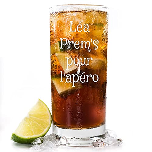 Ocadeau Vaso Highball Grabado Personalizado - Vaso de cóctel Largo con Texto Grabado - Vaso Highball Personalizable para Aperitivo y Trago Largo Cover