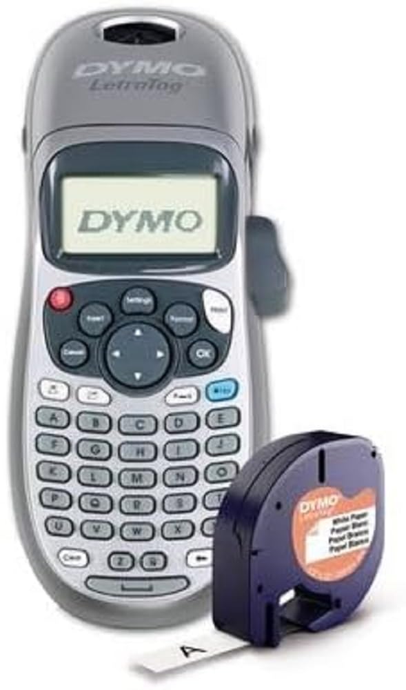 Dymo LetraTag LT-100H Beschriftungsgerät - Silver Edition Inkl, Batterien (2174577) Marque