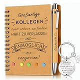 Abschiedsgeschenk Kollegen, 4 Stück Abschied Kollege Abschied Kollegin Abschiedsgeschenk Kollegin Erzieherin Lehrerin, Witzige Dankeschön Geschenke Ruhestand Geschenk Kleine Geschenke für Kollegen