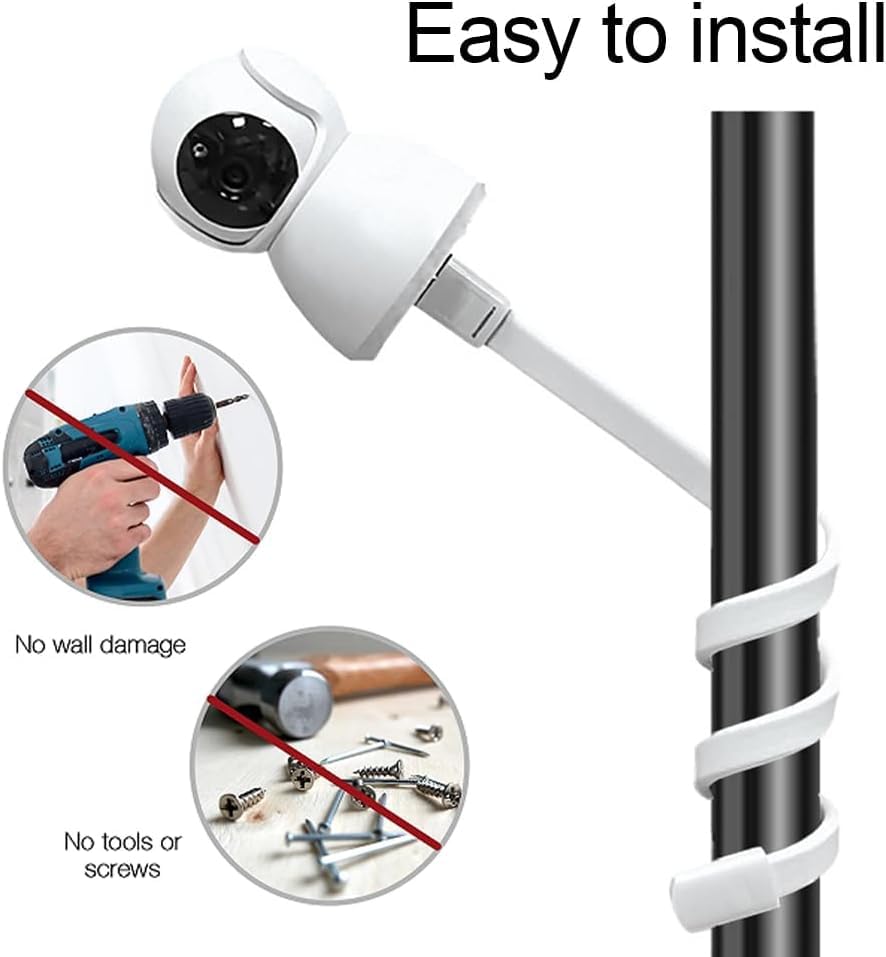 Supporto Per Baby Monitor - Regolabile, Flessibile, Vite 1/4, Senza Foratura - Per Lettini, Tavoli E Davanzali - Foto 6