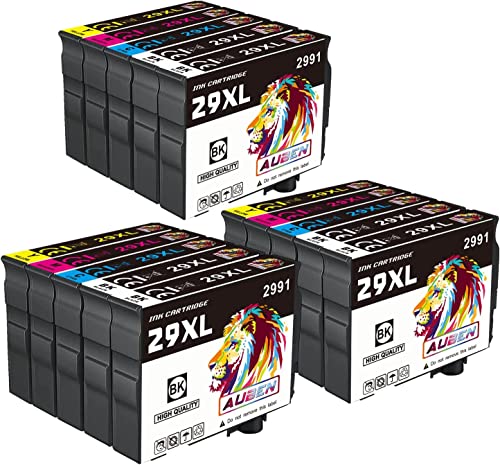 AUBEN 29XL Cartuchos de Tinta Compatibles para Epson 29XL Compatible con Expression Home XP-235 XP-245 XP-247 XP-255 XP-257 XP-332 XP-335 XP-342 XP-345 XP-352 XP-355 XP-432 XP-435 XP-442 XP-445 XP-452