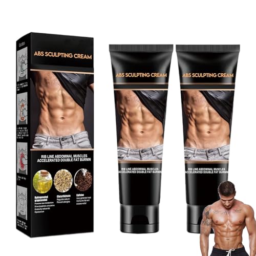 Abs Sculpting Cream Crema abdominal, 2 unidades, crema anticelulitis, loción moldeadora corporal para una silueta más firme, cuidado intensivo (03#)
