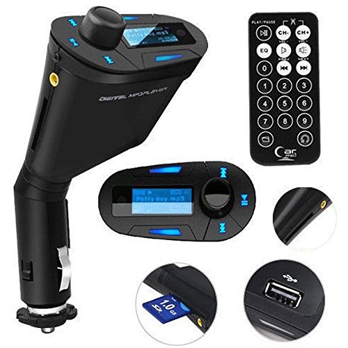 Eaglerich 3.5MM LCD Car Kit Car MP3 music Player Remote Control Wireless FM