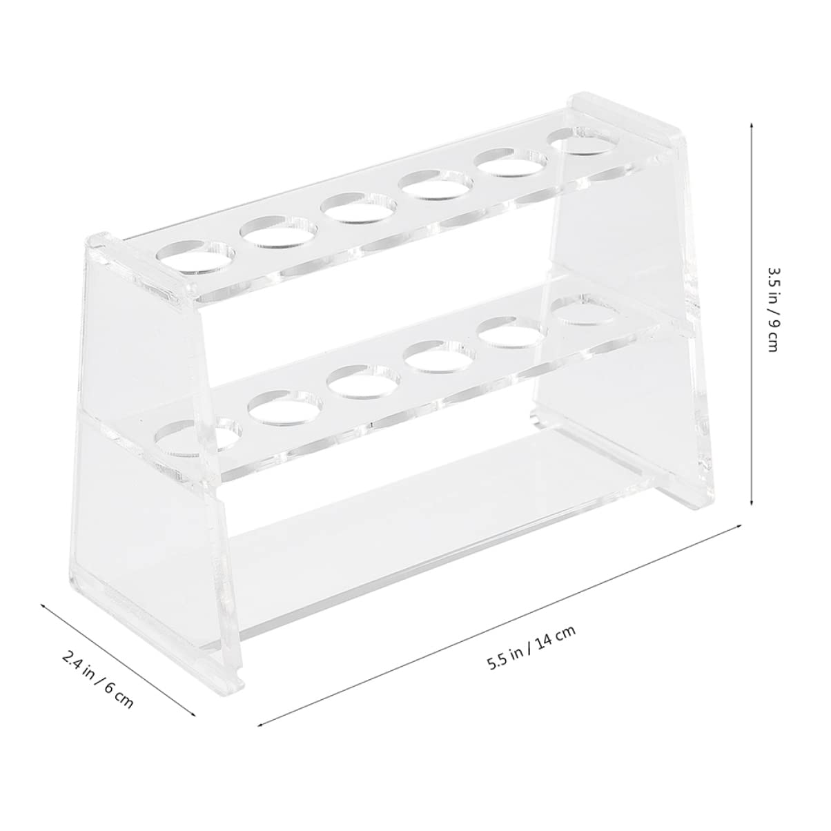 Mobestech 6stücke Testrohrständer Aus Transparentem Acryl Stabiler Für Röhren Für Labor Und Wissenschaftliche Experimente Leicht Und Platzsparend