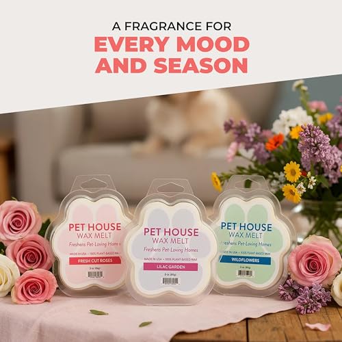 Image of Pet House Scented Wax Melts Long-Lasting, Pet-Friendly Plant Based, Wax Melts for Home, Vanilla Creme Brulee 3 OZ Each, 2 Pack