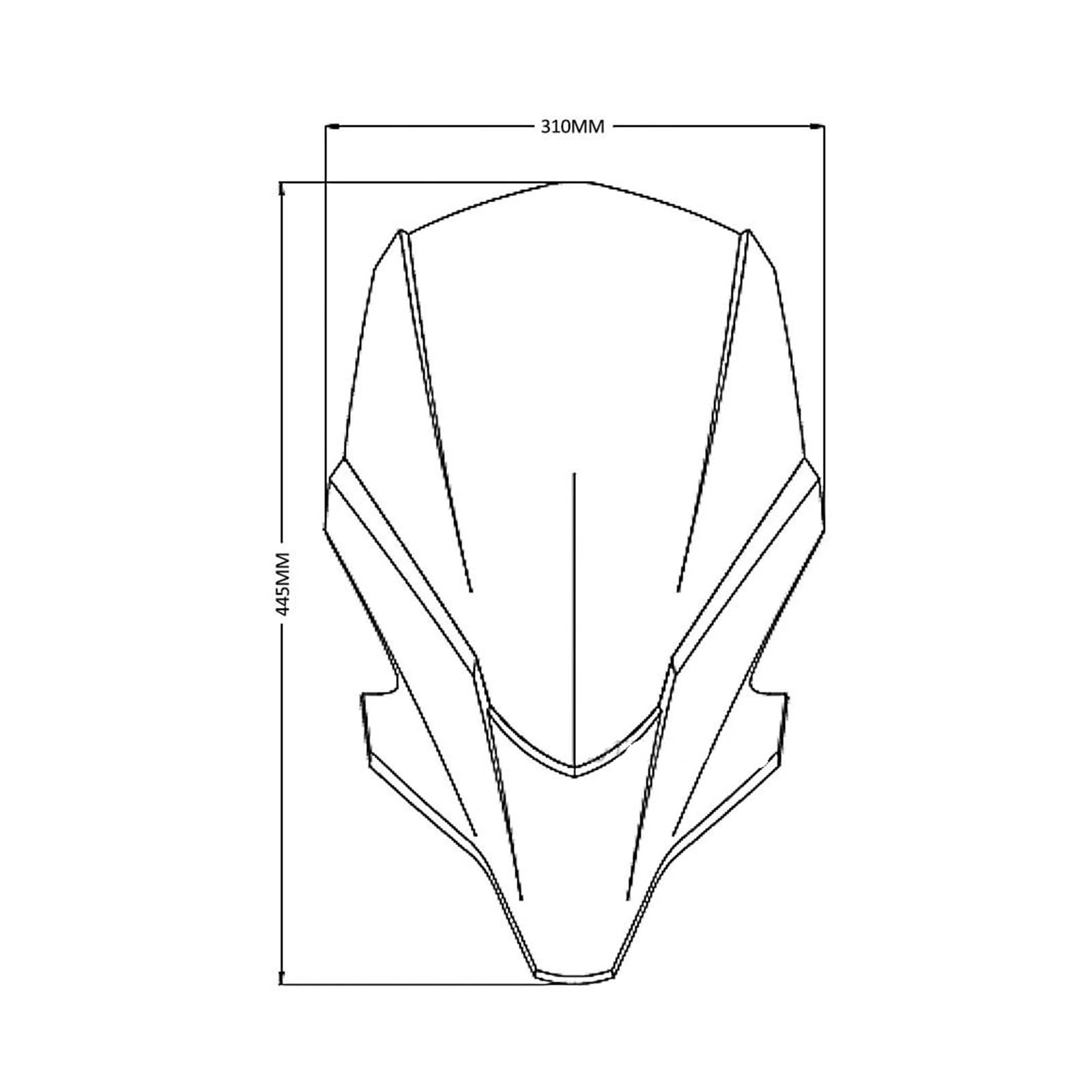 Dla YAM&AHA MT-07 2021 - akcesoria motocyklowe, osłona przedniej szyby, osłona przedniej szyby (styl B)