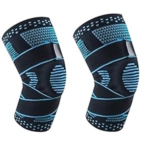 cherrypop 1 Pair Sports Knee Protector Pressure Basketball Football Mountaineering Run Breathable Non-Slip Sleeve…