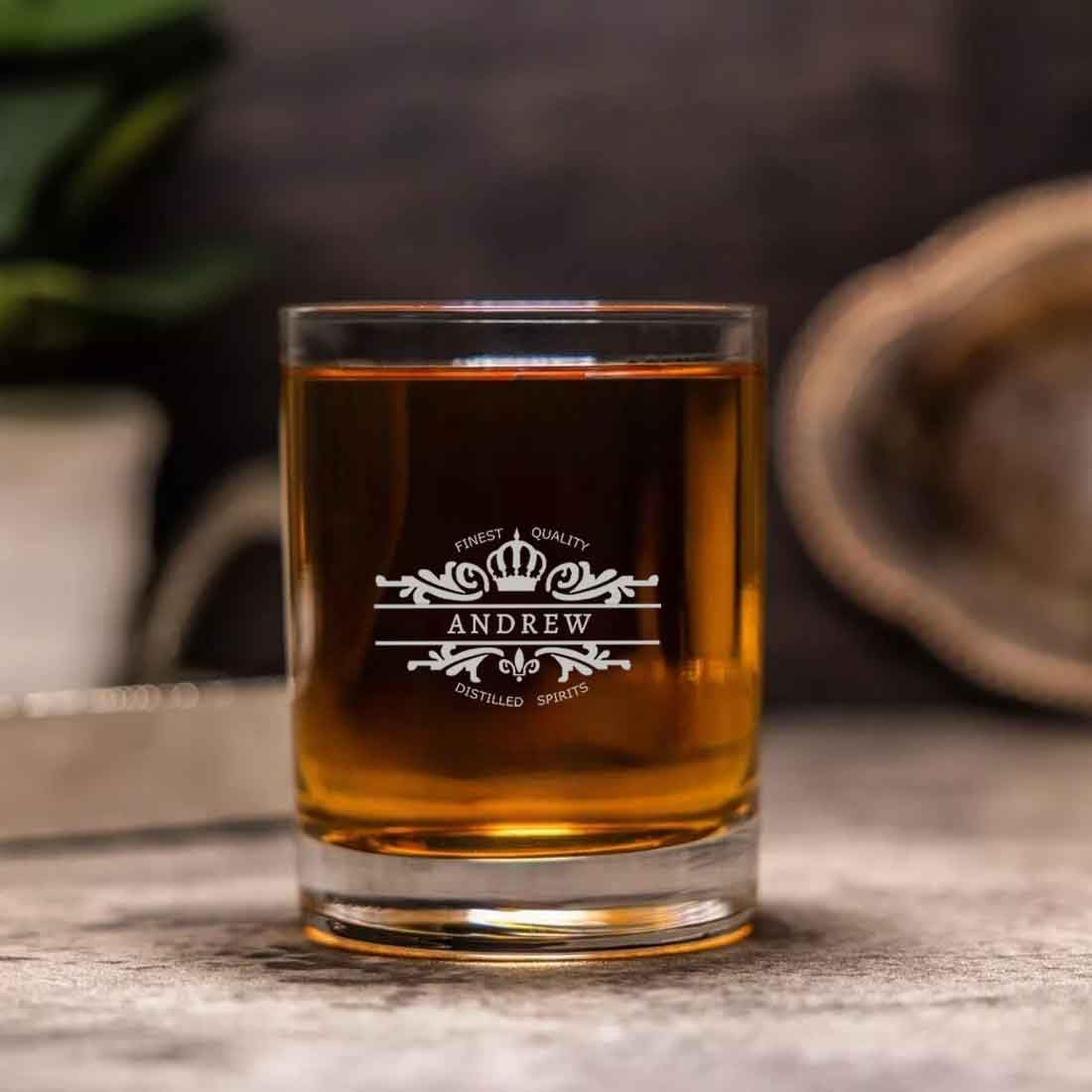 Nutcase Personalised Whiskey Glass Engraved Gift for Boyfriend Husband Father 300ml