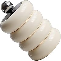 Vista 3 de Qtip - Contenedor de hisopos de algodón a prueba de polvo con tapa para baño (blanco lechoso, 4 capas)