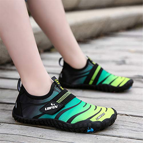 Image of UBFEN Water Shoes for Kids Boys Girls Aqua Socks Barefoot Beach Sports Swim Pool Quick Dry Lightweight Toddler Little Big Kid | Lightweight, Barefoot-style, Perfect for Water parks, Beach, Pool, Kayak, Creek Hiking, Camping, Toddler, Little Kid, Big Kid