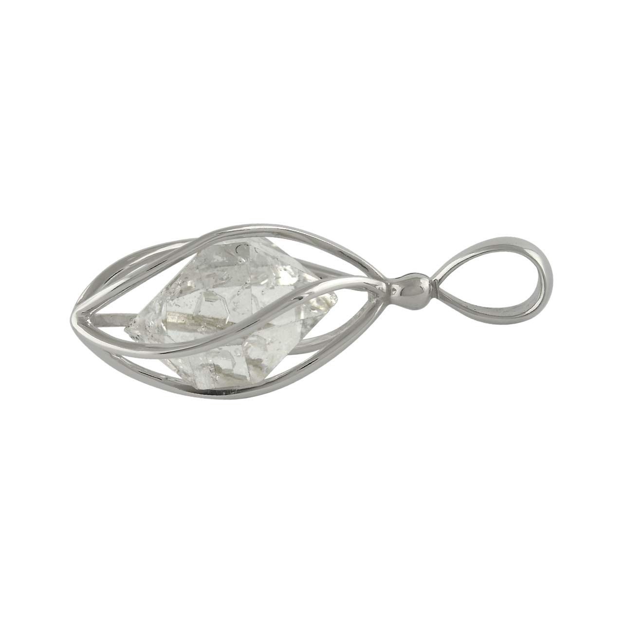 Starborn Cap Set Anhänger aus natürlichem Kristall in Sterlingsilber