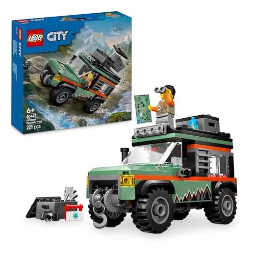 LEGO City Off-Road 4x4 Mountain Truck Toy Set - Building Toys for 6+ Year Old Boys & Girls - Fun Gift Ideas for Birthdays & Holidays - Incl. a Minifigure & Accessories - 60447