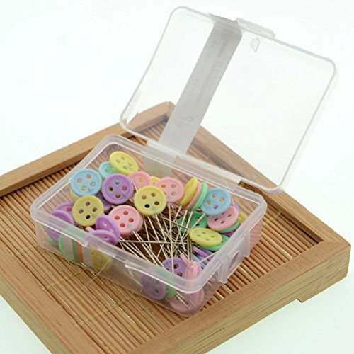 ULTNICE 200pcs Spilli Dritti spillo testa plastica...