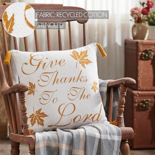 VHC-Brands-Harvest-Blessings-Give-Thanks-to-The-Lord-Woven-Pillow-18×18-Decorative-Fall-Throw-Pillow-Primitive-Decor-for-Fall-and-Thanksgiving VHC Brands Harvest Blessings Give Thanks to The Lord Woven Pillow 18×18 Decorative Fall Throw Pillow Primitive Decor for Fall and Thanksgiving