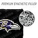 YouTheFan Officially-Licensed NFL Baltimore Ravens Set of 4 Cornhole Bags - All Weather Regulation 6” x 6” Size - 16oz Weight - Designed in USA