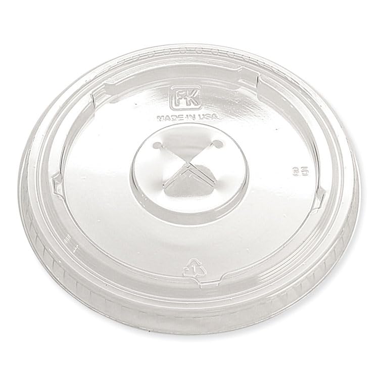 FABRI-KAL Cup Lid Pet X-Slot for 12/14 Oz Cup, 1000 CT