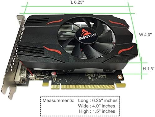 Biostar Scheda grafica AMD Radeon RX 550, D5, 4GB, VA5515RF41