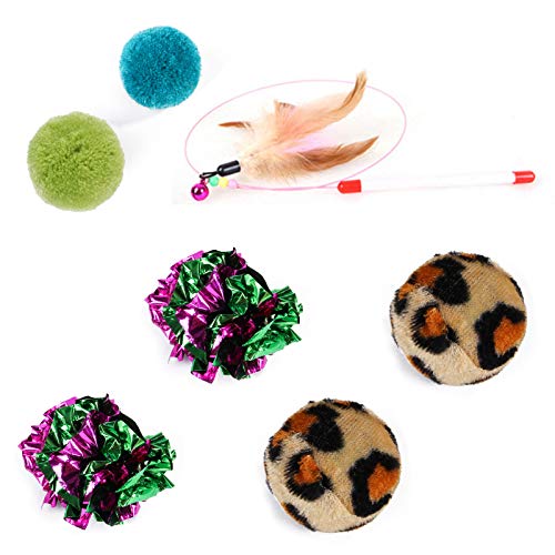 O conjunto de sacolas Adaskala de variedade de brinquedos para animais de estimação inclui 20 brinqu