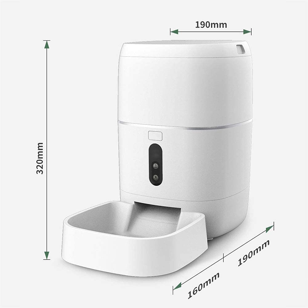 Worth having - Alimentatore automatico per animali domestici, erogatore di cibo per animali domestici Smart Feed per gatti e cani, Wi-Fi abilitato, app per Android e iOS, registratore vocale di alimen