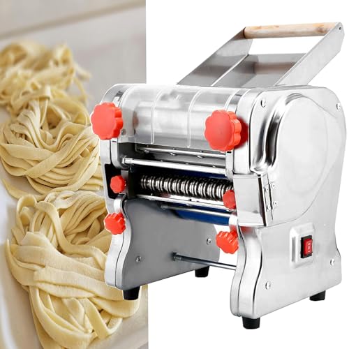 Stainless Steel Commercial Electric Noodle Making, Pasta Maker,Automatic Noodle Machine,Mul-KnifeWidth Choose,RollerWidth16cm-KnifeWidth2.5mm