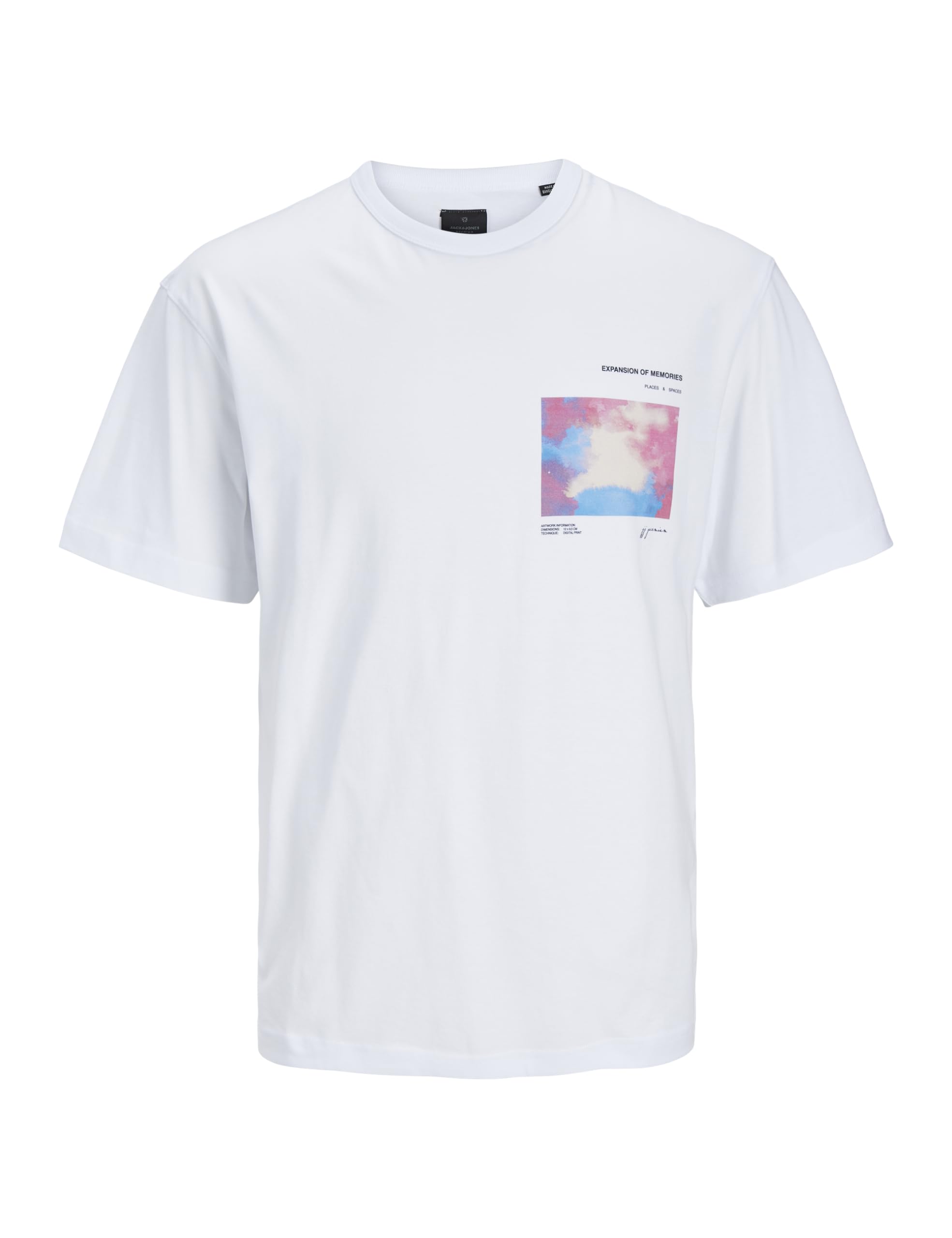 JACK&JONES JPRBLAMYLO Graphic SS Tee, Bright White, XL