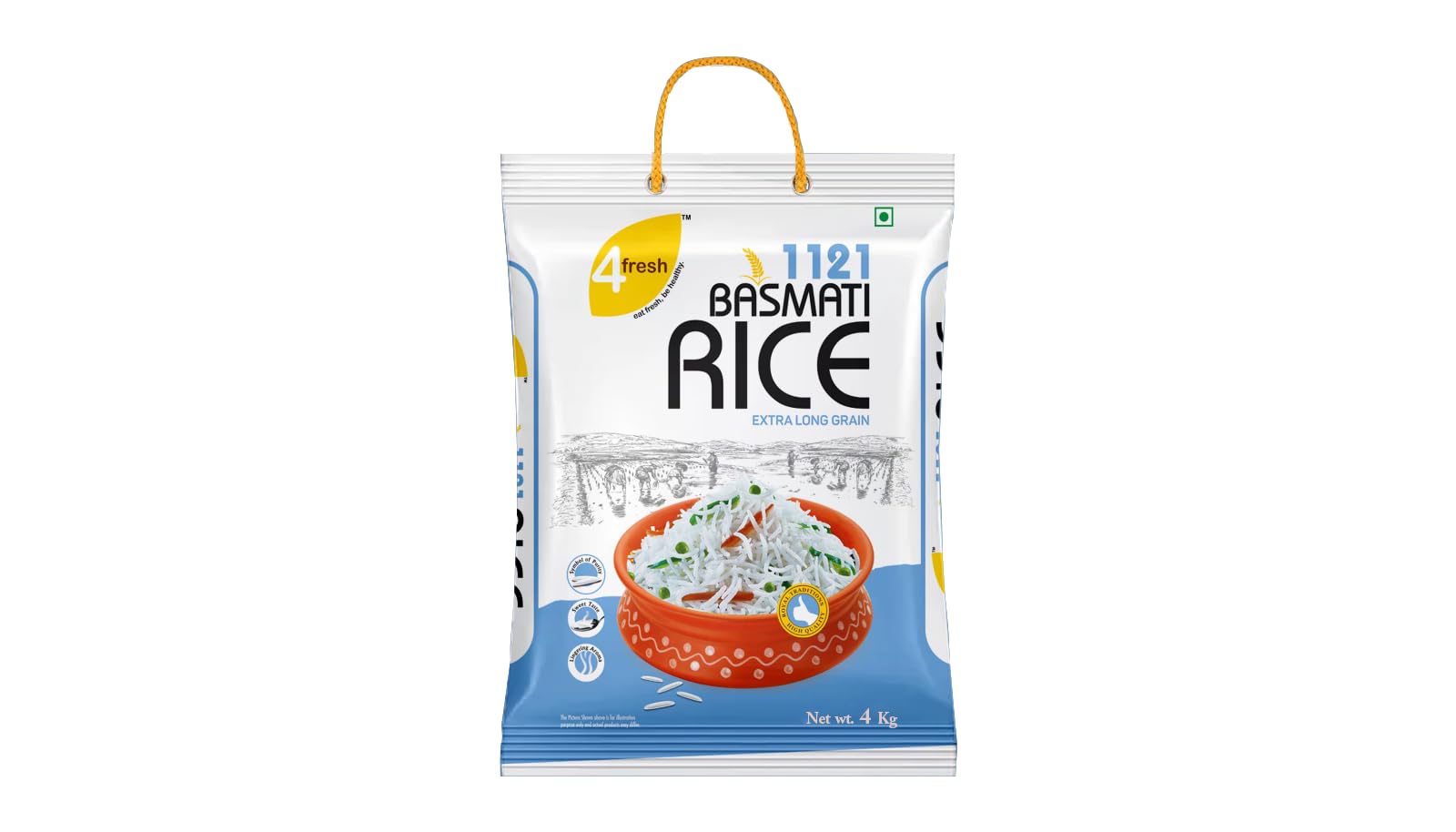 4Fresh 1121 Long Grain Basmati Rice 4 Kg (B0CQP1J7PZ) Amazon Price History, Amazon Price Tracker