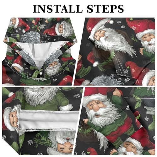 Kids Hoodies Sweaters Christmas Xmas Gnome Dwarfs Hooded Sweatshirts with Big Pockets for Boys Girls B04004553