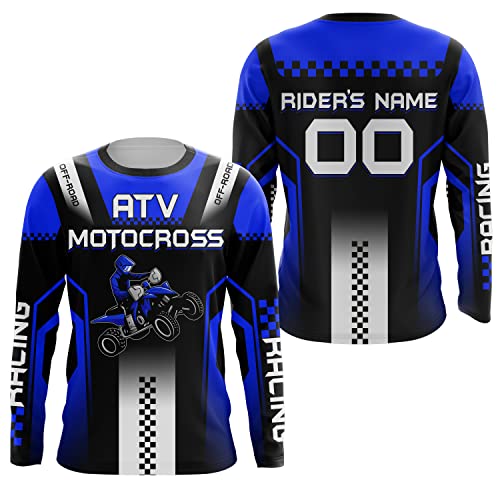 PIONAMZIOZ ATV Motocross Jersey Men Kid UPF30+ Custom Quad Bike Shirt Extreme Off-Road ATV MX Racing Jersey PDT (Style 14)