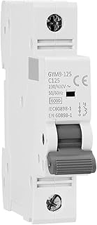 GYM9 Single Phase Mini Circuit Breaker Ture Cureent of 80A 100A 125A 1P Width 17.8mm 230/400V 6KA 1Pcs ZFUGEDRLI (Color : 100a, Size : 1 Pole C Curve)
