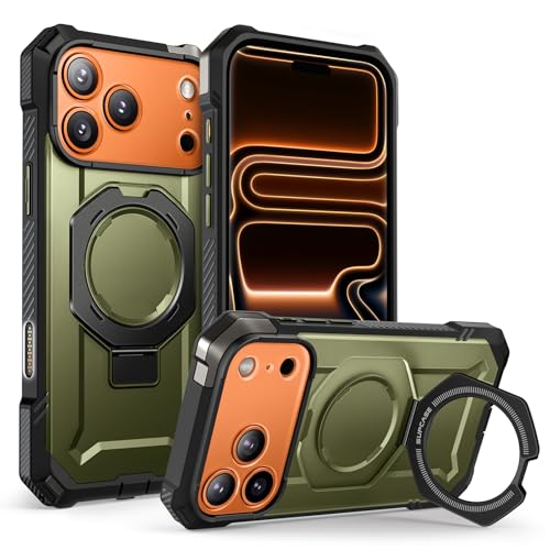 Image of SUPCASE for iPhone 17 Pro Max Case with Kickstand (Unicorn Beetle Grip), [Camera Control Cover] [Compatible with MagSafe] [Military-Grade Drop Protection] Heavy Duty Magnetic Phone Case, Guldan