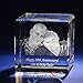 Personalized Engraved Photo Crystal Flat Cube A1804