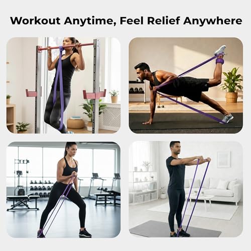 Image of Resistance Bands Set of 3 (Extra Light to Extra Heavy), Pull Up Bands for Men & Women, Exercise Bands for Strength Training, Home Workout, Gym Fitness, Stretching, Mobility,Yoga,Crossfit