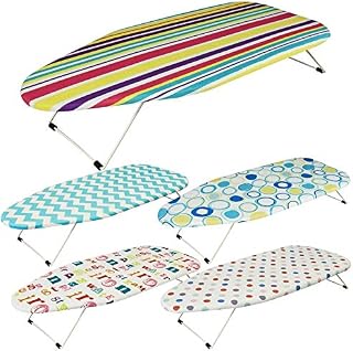 FUNKY FOLDABLE PORTABLE COMPACT TABLE TOP MINI IRONING LAUNDRY BOARD WITH COVER BY Homion®