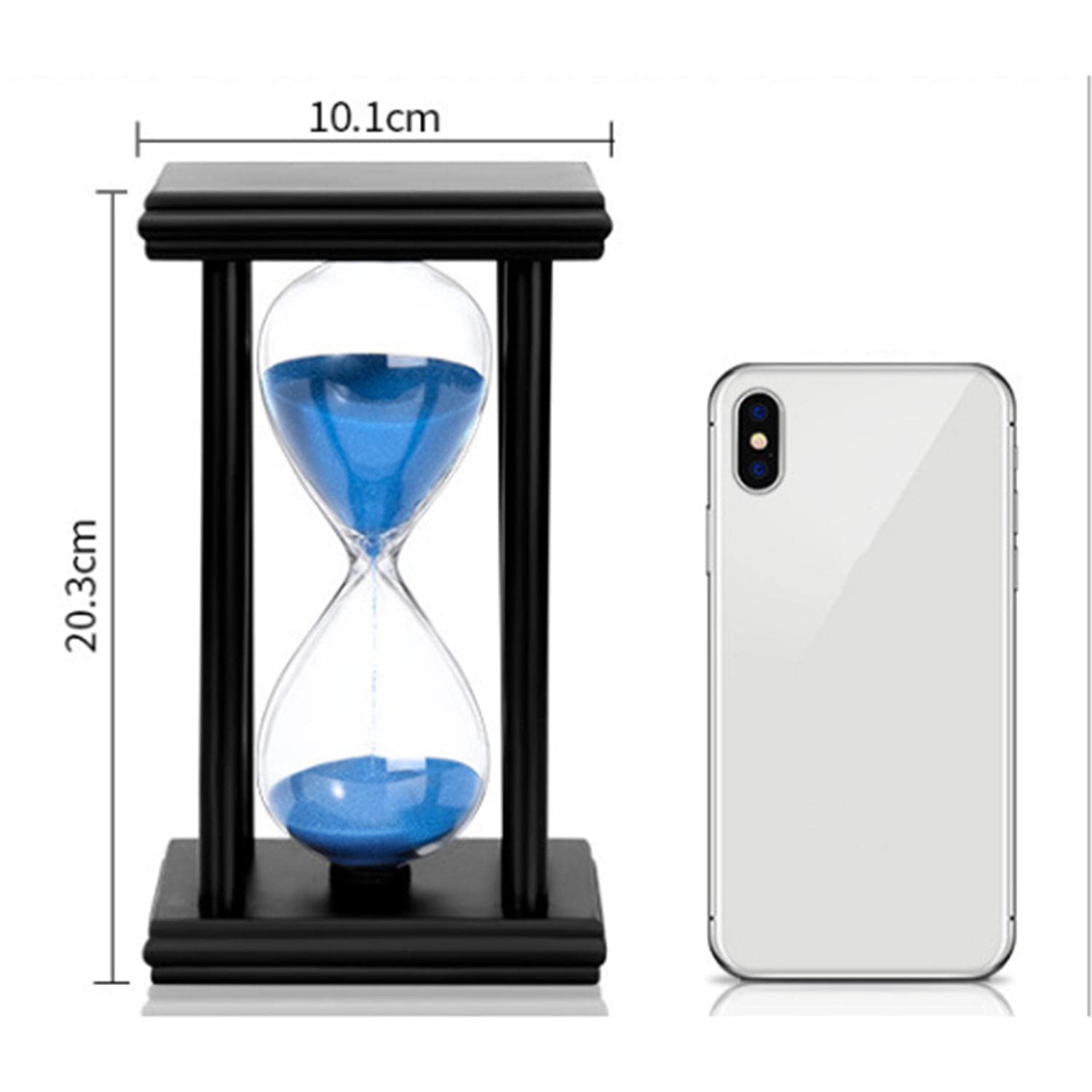 45 minutos reloj de arena temporizador de arena cocina escuela hora de madera moderna reloj de arena reloj de arena reloj de té temporizadores regalo para el hogar decoración