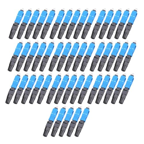Connecteurs SC/UPC fibre optique rapides lot de 50 pièces pré-fubrés pour raccordement terrain