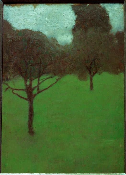 Poster impression sur toile Obstgarten Gustav Klimt 60x90cm