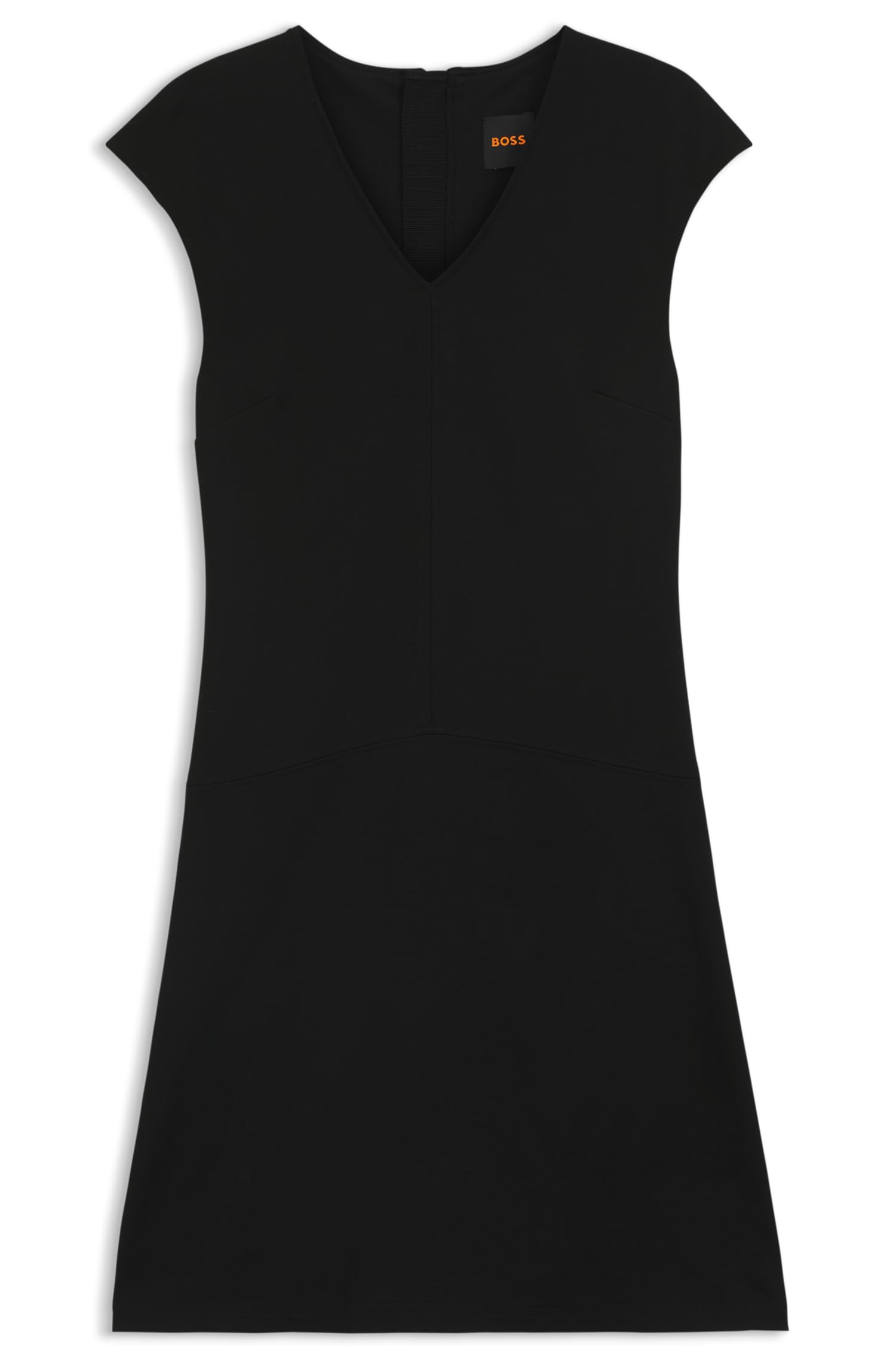 BOSS Women's C_duttina Dress, 001black, L