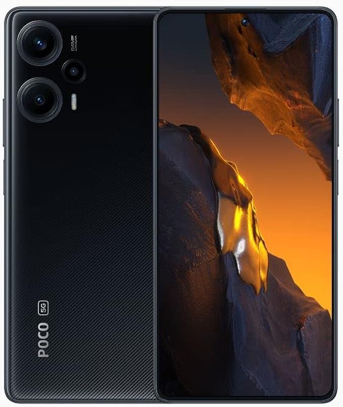 Xiaomi Poco F5 5G Dual 256GB 8GB RAM Factory Unlocked (GSM Only | No CDMA - not Compatible with Verizon/Sprint) Global - Black