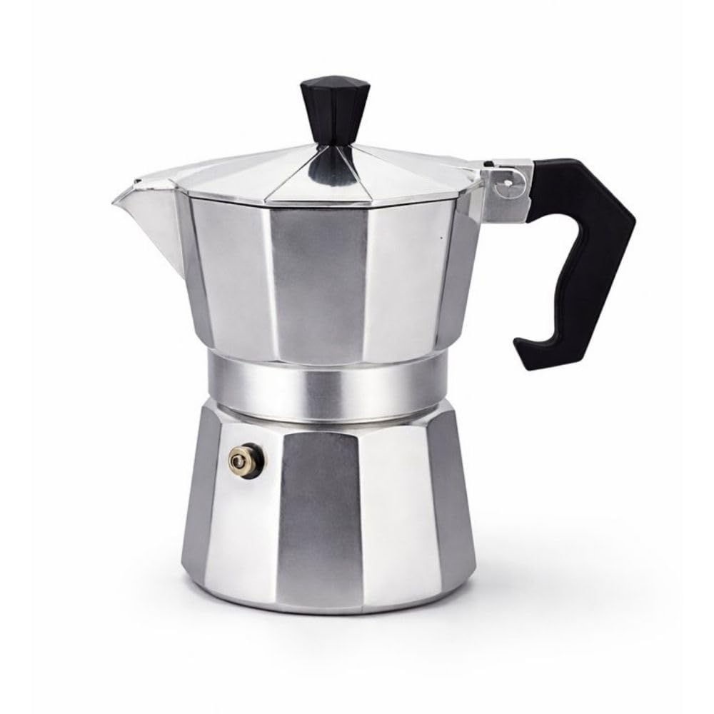 Cafeteira Italiana Moka de Fogão Expresso Alumínio 3 Xícaras