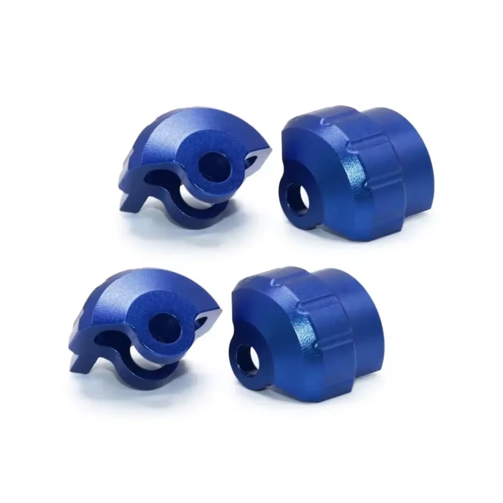 RC Car Accessories for Arrma 1/7 1/8 4PCS Aluminum Alloy Shock Cap Absorber Protector RC Car Parts Accessories Replacement Use Multiple Colors Available(Blue)