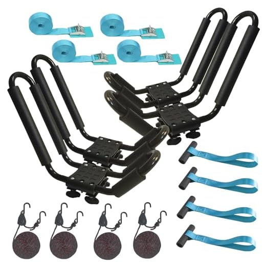 Heavy Duty Kayak Rack with Ratchet Straps