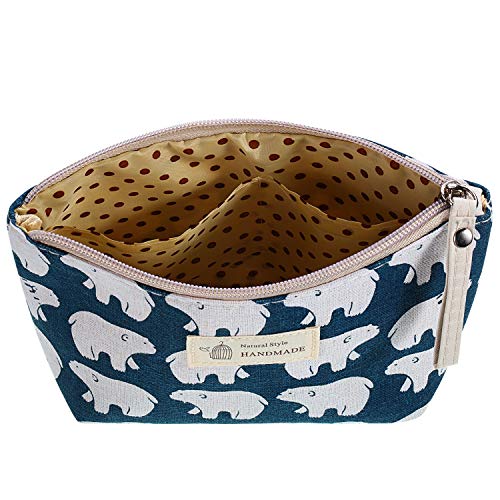 6 Pieces Canvas Cosmetic Bags Pouches for Purse with Zipper Printed Makeup Bag Multi Function Canvas Travel Pouch… - Image 6